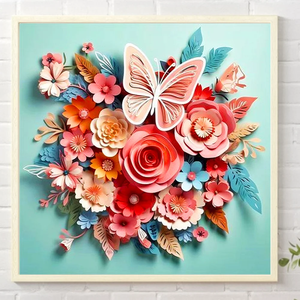 Partial AB Diamond Painting - Full Square Drill - Flower(Canvas|45*45cm)