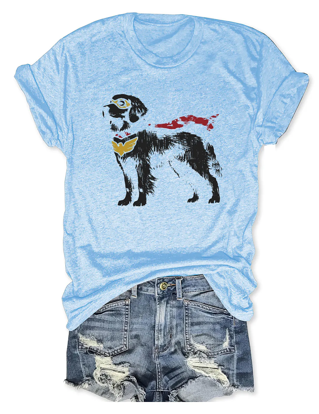 Golden Retriever Superhero T-shirt