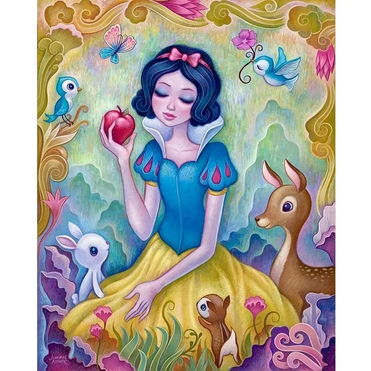 Disney Princess 40*50CM (Canvas) Full Round Diamond Painting gbfke