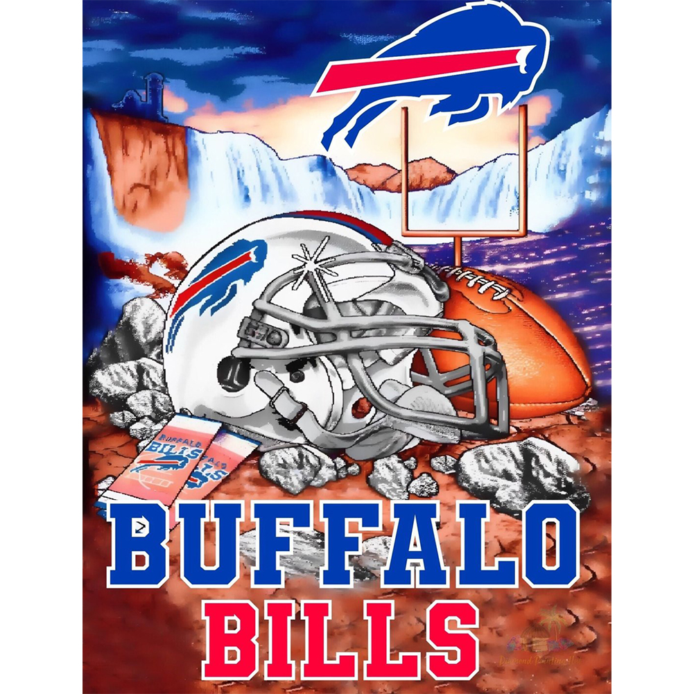 

NFL Football Buffalo Bills - Round Drill Diamond Painting - 30*40CM, 501 Original
