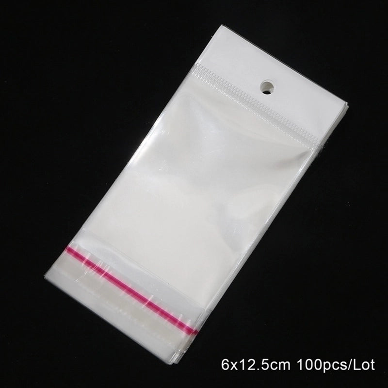 Minimalist Commute Solid Color Plastic Jewelry Packaging Bags