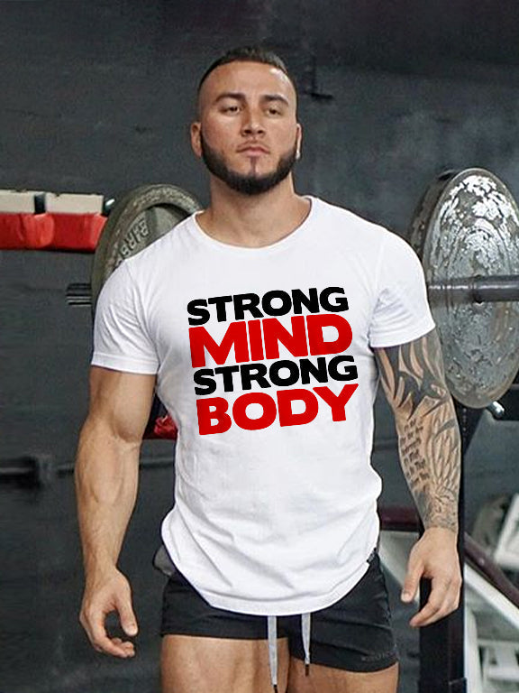 Strong Mind Strong Body Printed T-shirt FitBeastWear