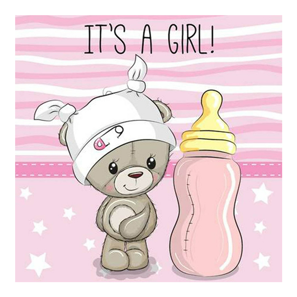 

Little Bear - 11CT Stamped Cross Stitch - 50*50CM, 501 Original