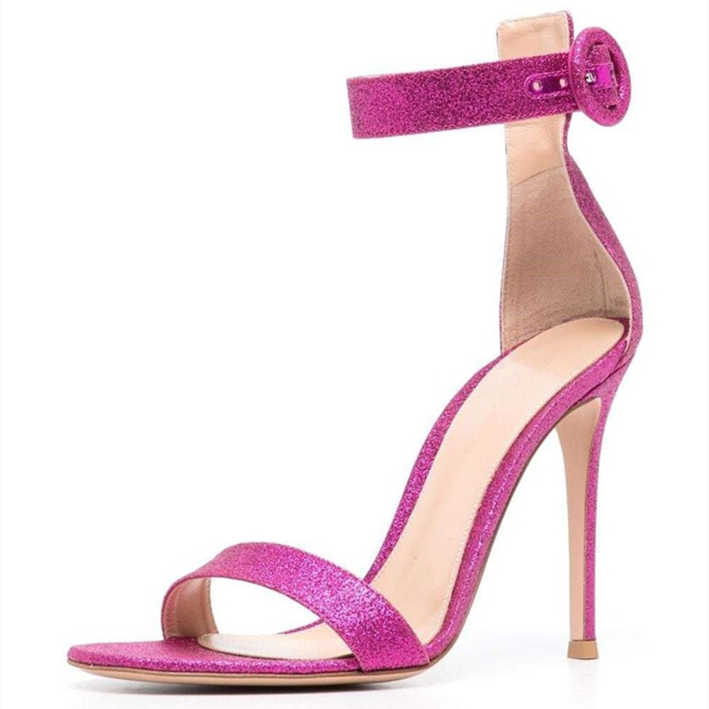 GOOSHOE Women's Stiletto Heel Shoes Roman Sandals