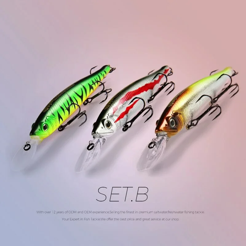 Xaperni 3pcs per set 128mm 22.9g  hot model fishing lures hard bait quality professional minnow depth2 - 3m Fishing Tackle