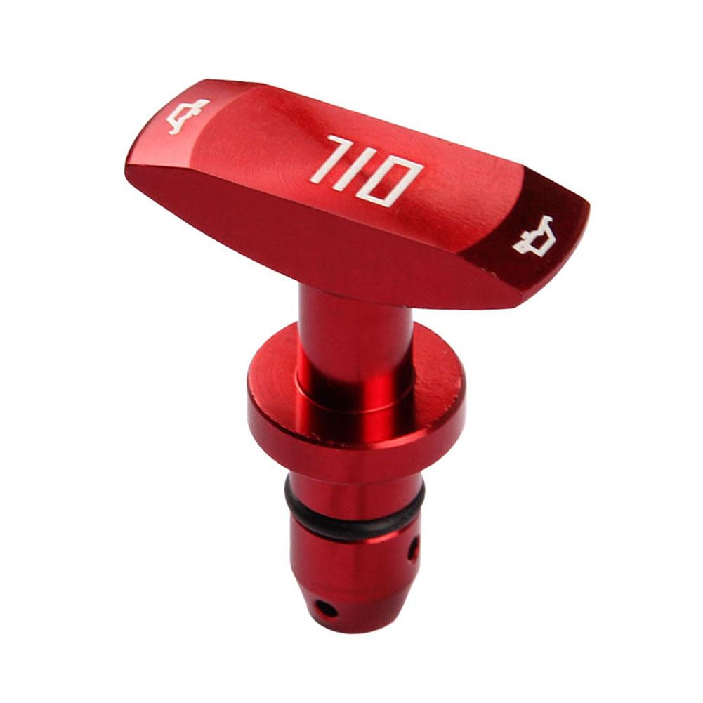 

Aluminum Oil Dipstick Pull Handle for Ford Mustang GT V8 GT500 (Red), 501 Original