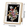 Framed Pearl Diamond Painting - Special Shaped - Colorful Flower Baskets (17x22cm)