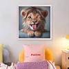 Lion-18CT Stamped Cross Stitch Kit(20x20cm)