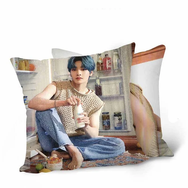 Kpop Stray Kids Pillow Covers Set Stray Kids New Album Double Sided  Pillowcase Set (15.7 X15.7 Inch)