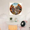 (Stamped/Counted) Autumn Street-14CT Cross Stitch 31*31cm/12.2*12.2in tapestrymarket
