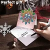 8PCS DIY Diamond Art Greeting Cards Congratulations Cards & Gifts (Snowflake)