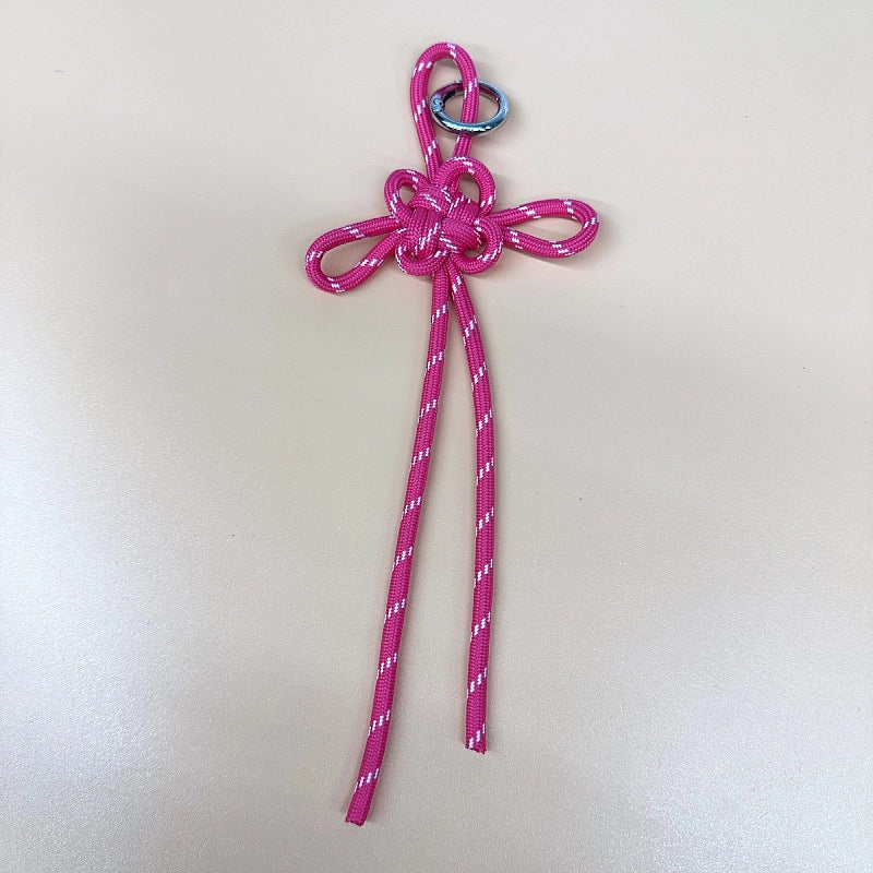Miu Series Chinese Knot Bag Pendant Lanyard Pendant Hand-Woven Pendant Mobile Phone Lanyard Keychain Ornament Gifts Gift