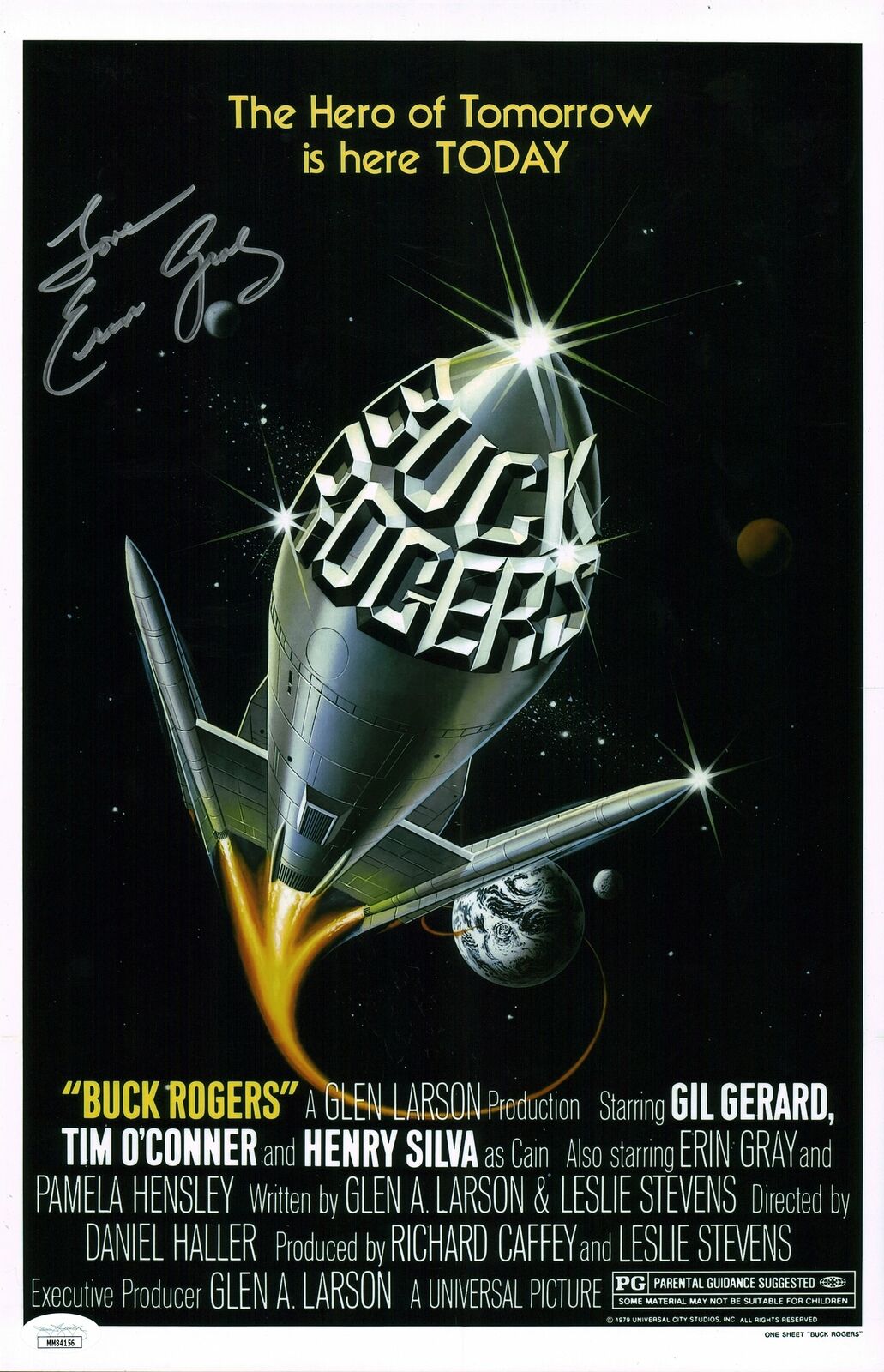 Erin Gray Wilma Deering Buck Rogers 11x17 Photo Poster painting Poster Signed Autograph JSA COA