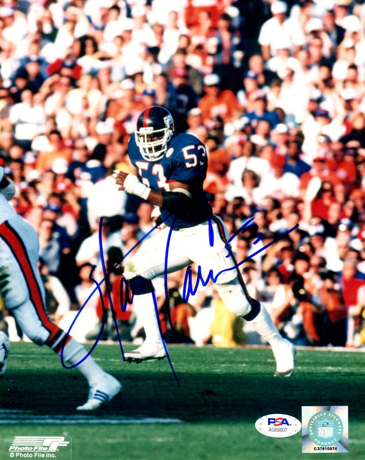 Harry Carson autographed signed 8x10 Photo Poster painting New York Giants PSA COA Photo Poster painting File