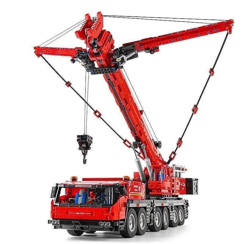 MOC RC APP City Heavy Crane Truck Bricks Kids Toys 17013