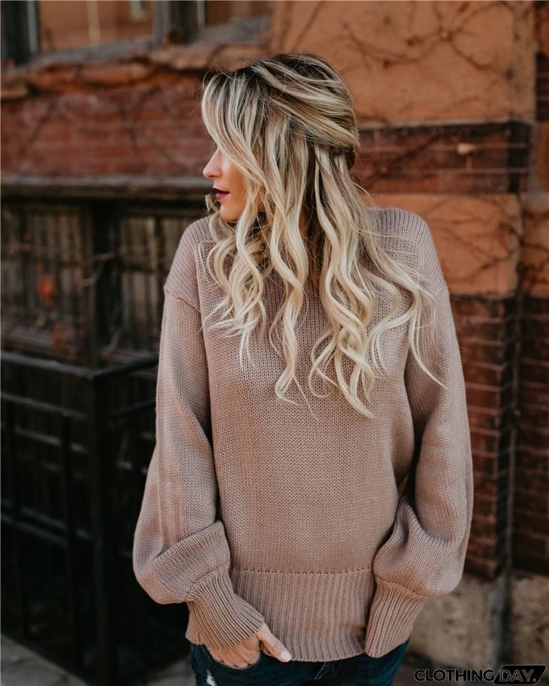 Backless Bow Knot Sweater