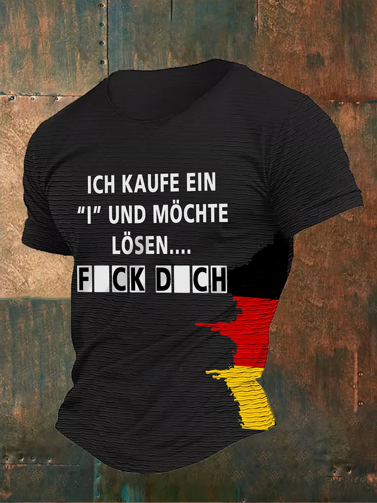 Herren-T-Shirt mit kurzen &Auml;rmeln