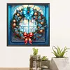 Christmas Wreath-Paint by Numbers Acrylic Painting 40*40CM