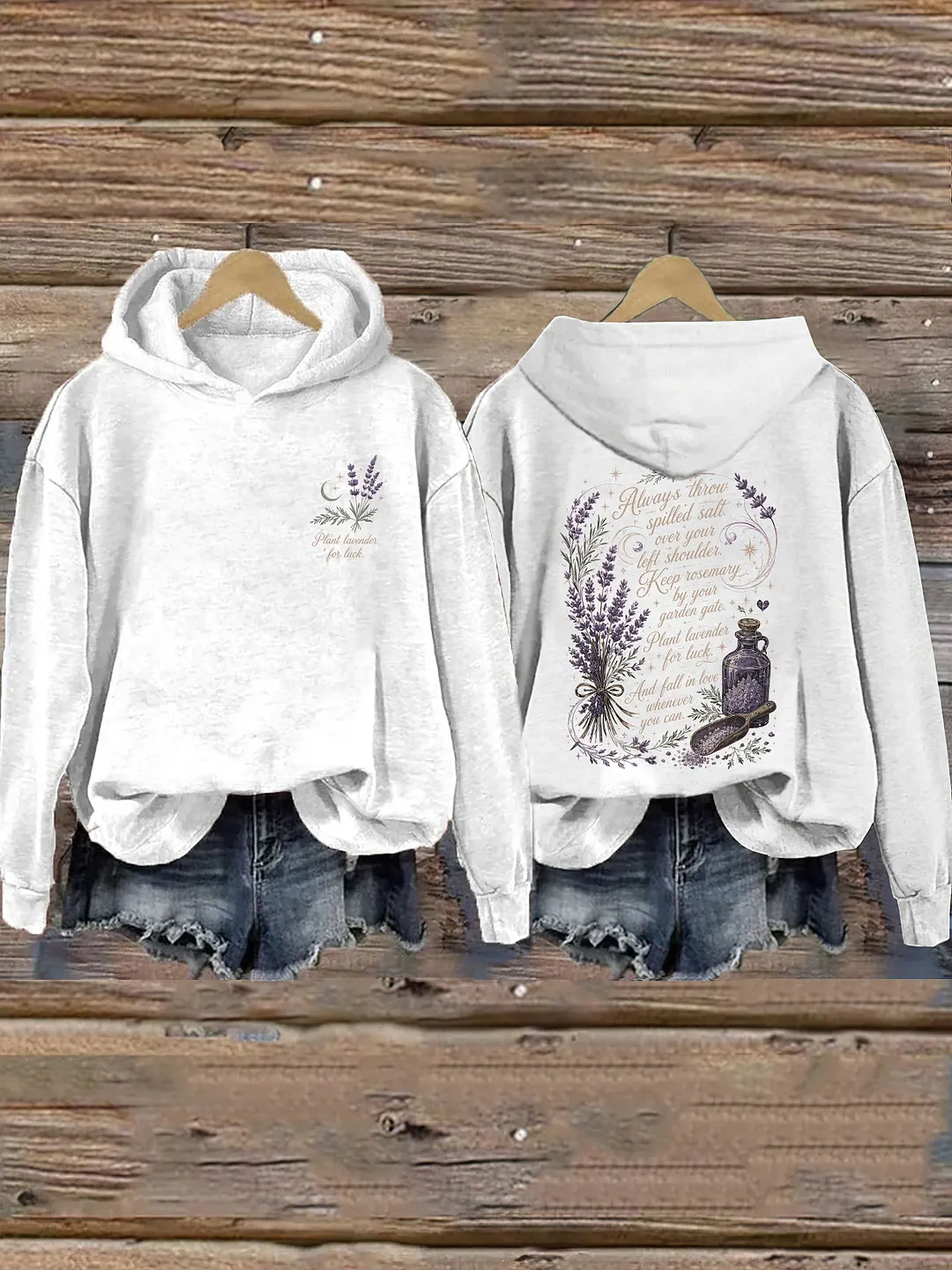 Plant Lavender For Luck Hoodie