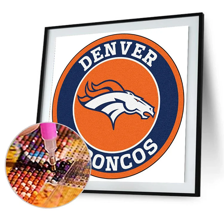 Denver Broncos Logo - 5D Diamond Paintings 