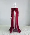 Maternity Pink Long Chiffon Photography Dress Lace Photo Shoot Prop