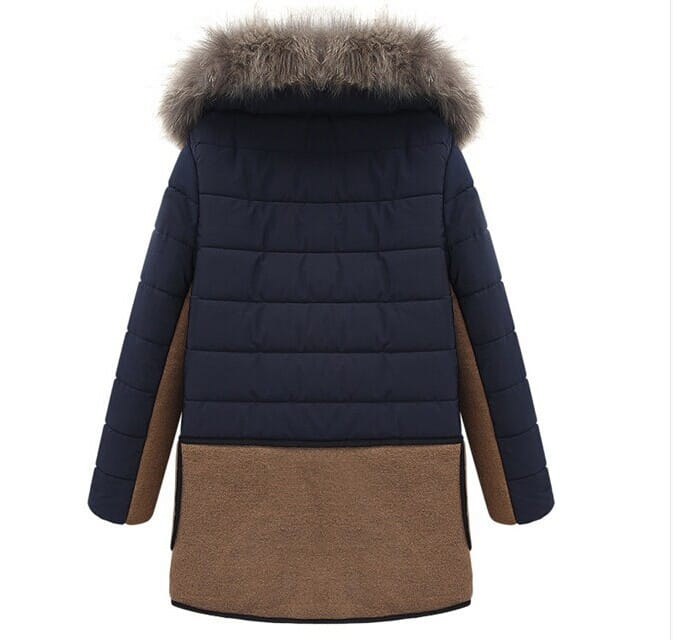 New slim plus size hooded padded coat