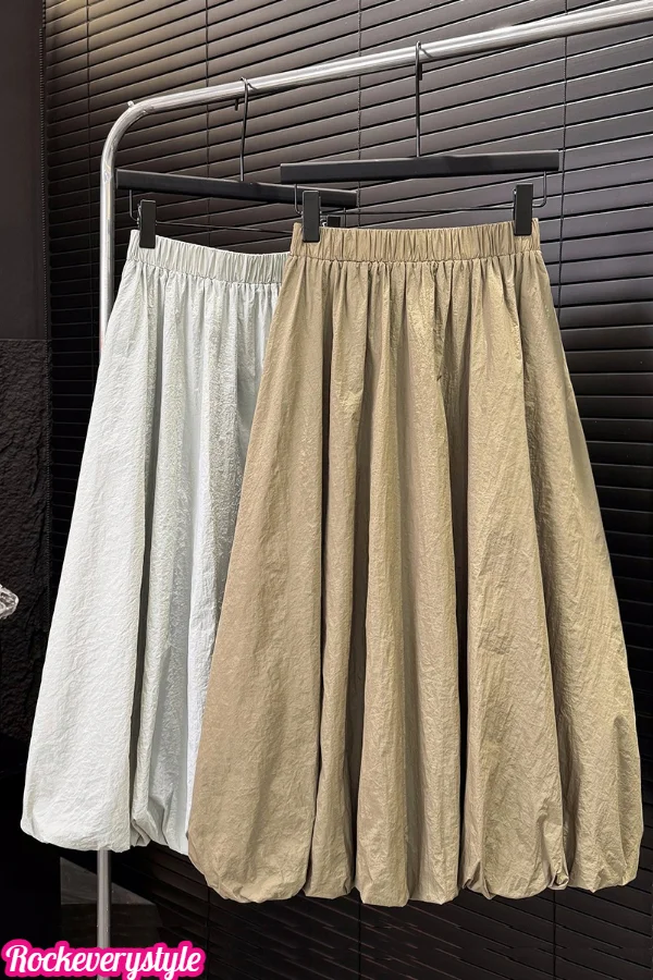 Versatile High-Waisted Lantern Skirts