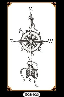 1pcs Watercolor cool henna rose flowers Temporary Body Tattoo Beautiful Shoulder thigh Back Body decor lace owl women body paint