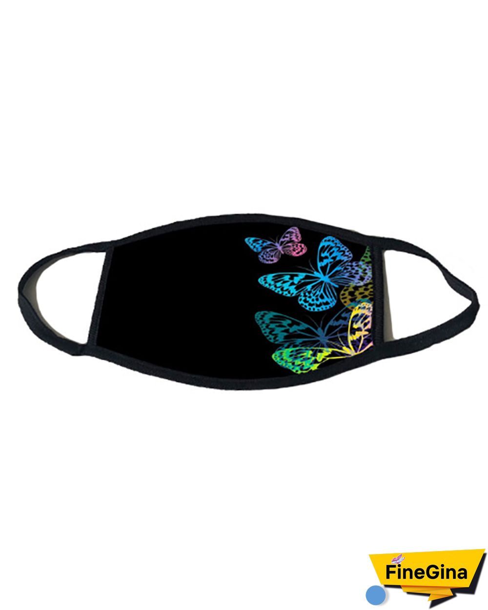 Butterfly Print Breathable Mouth Mask Washable And Reusable