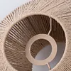 Woven Paper Rope Lamp Shade Simulation Rattan Light Shade for Living Room Hotel