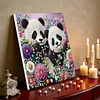 Framed Diamond Painting - Special Shaped - Panda (25x25cm)