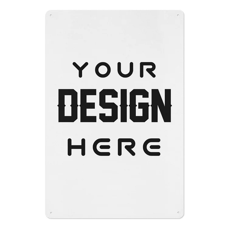 Personalized Design  Wall Decor Tin Hanging Picture Full Print