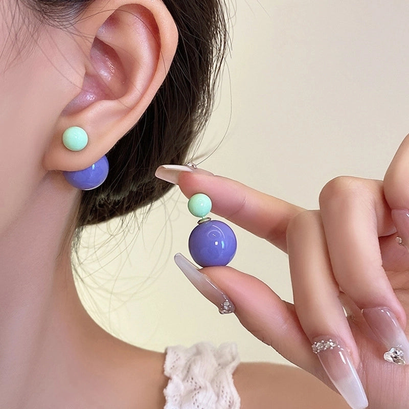 1 Pair IG Style Minimalist U Shape Geometric Flower Inlay Imitation Pearl Artificial Pearls Rhinestones Drop Earrings Ear Studs
