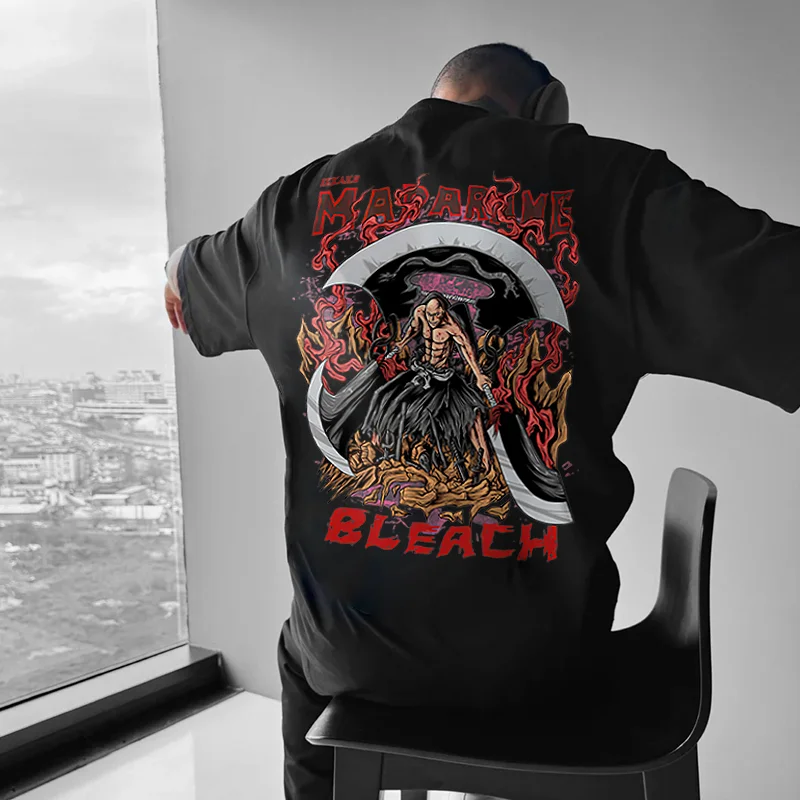 Bleach Anime Printed Men's Oversized T-shirts