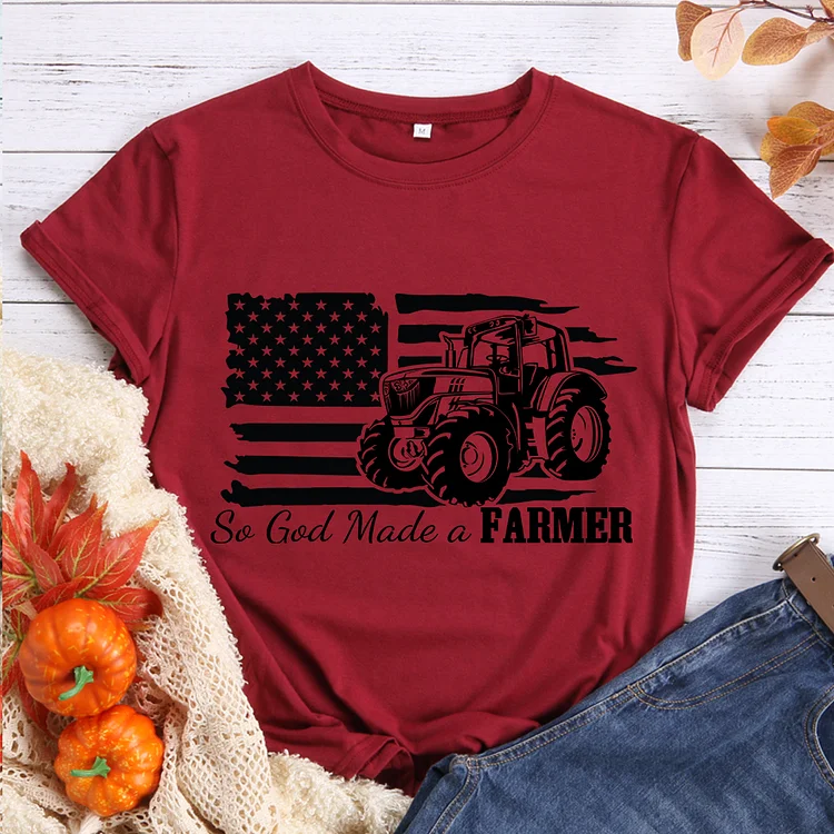 So God Made A Farmer Blessed T-shirt-BSTCAH2012