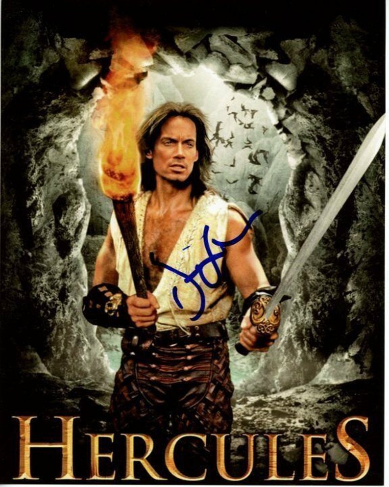 Kevin sorbo signed autographed hercules Photo Poster painting