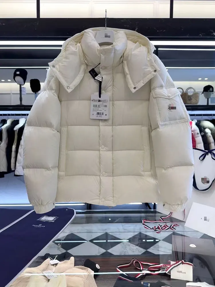 Winter Jacket Men Hooded Casual Loose Warm Parkas Mens Solid Hooded Collar Thickened Mens Solid Winter Jacket Coat