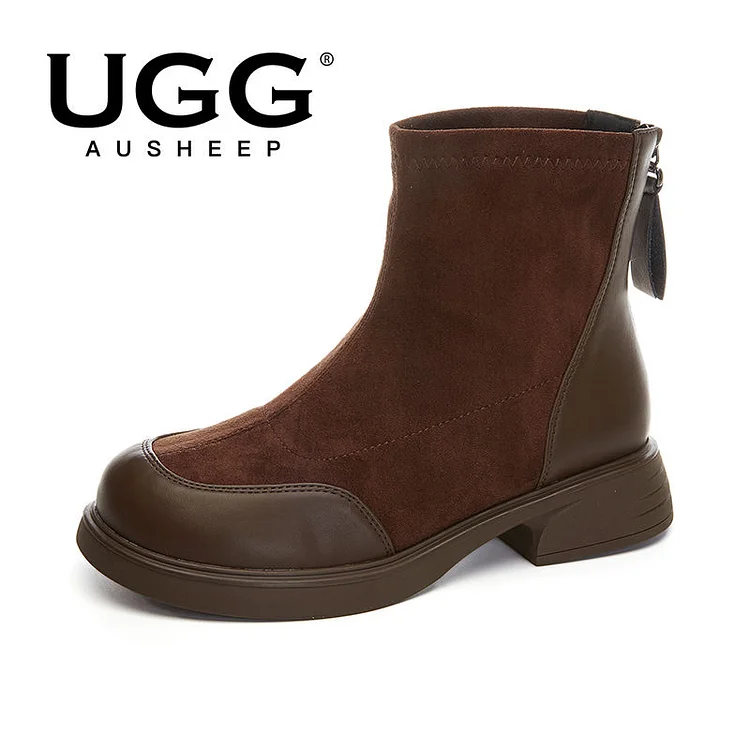 AUSHEEP UGG Winter Retro Comfortable Martin Boots Women