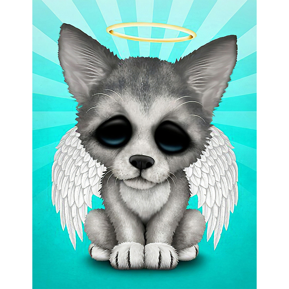 

Wolf - 11CT Stamped Cross Stitch - 40*50CM, 501 Original