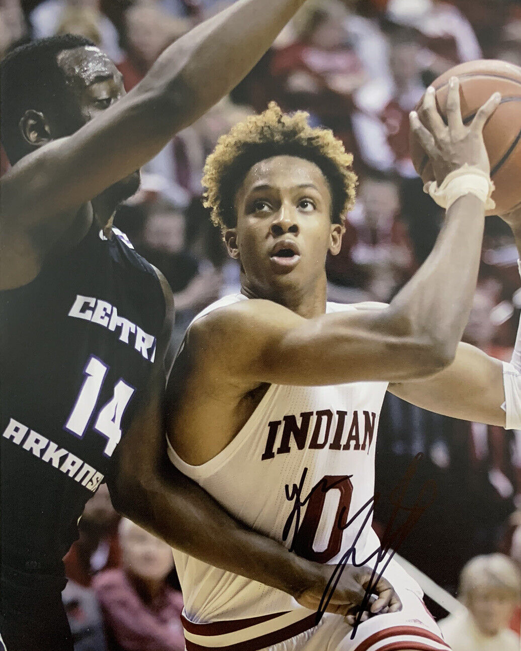 ROMEO LANGFORD HAND SIGNED 8x10 Photo Poster painting INDIANA BASKETBALL AUTOGRAPH AUTHENTIC