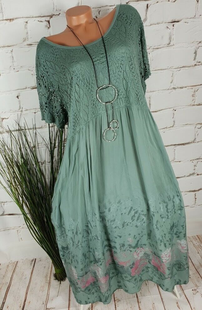 Women Half Sleeve V-neck Solid Color Dress