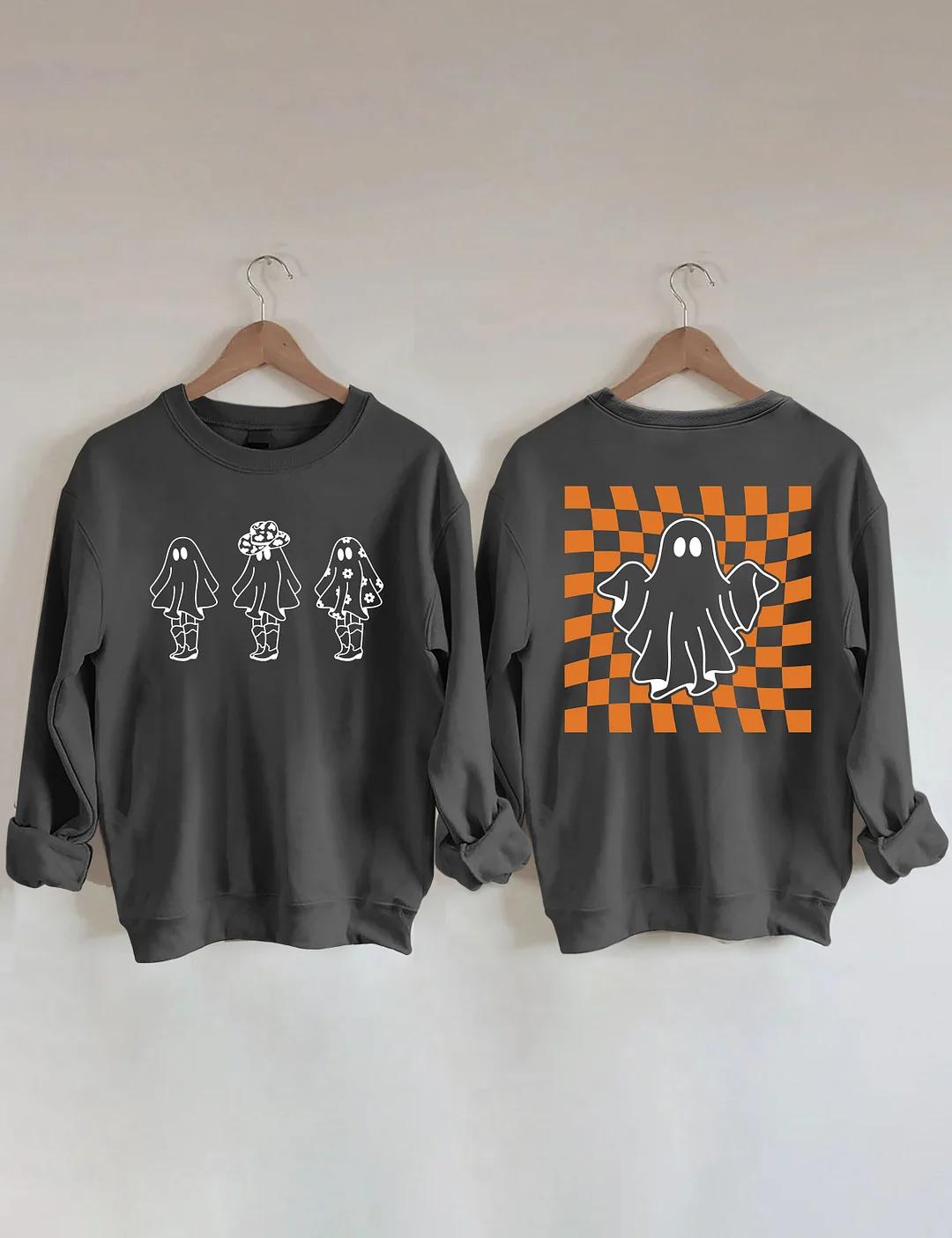 Ghost Outline Spooky Season Sweatshirt