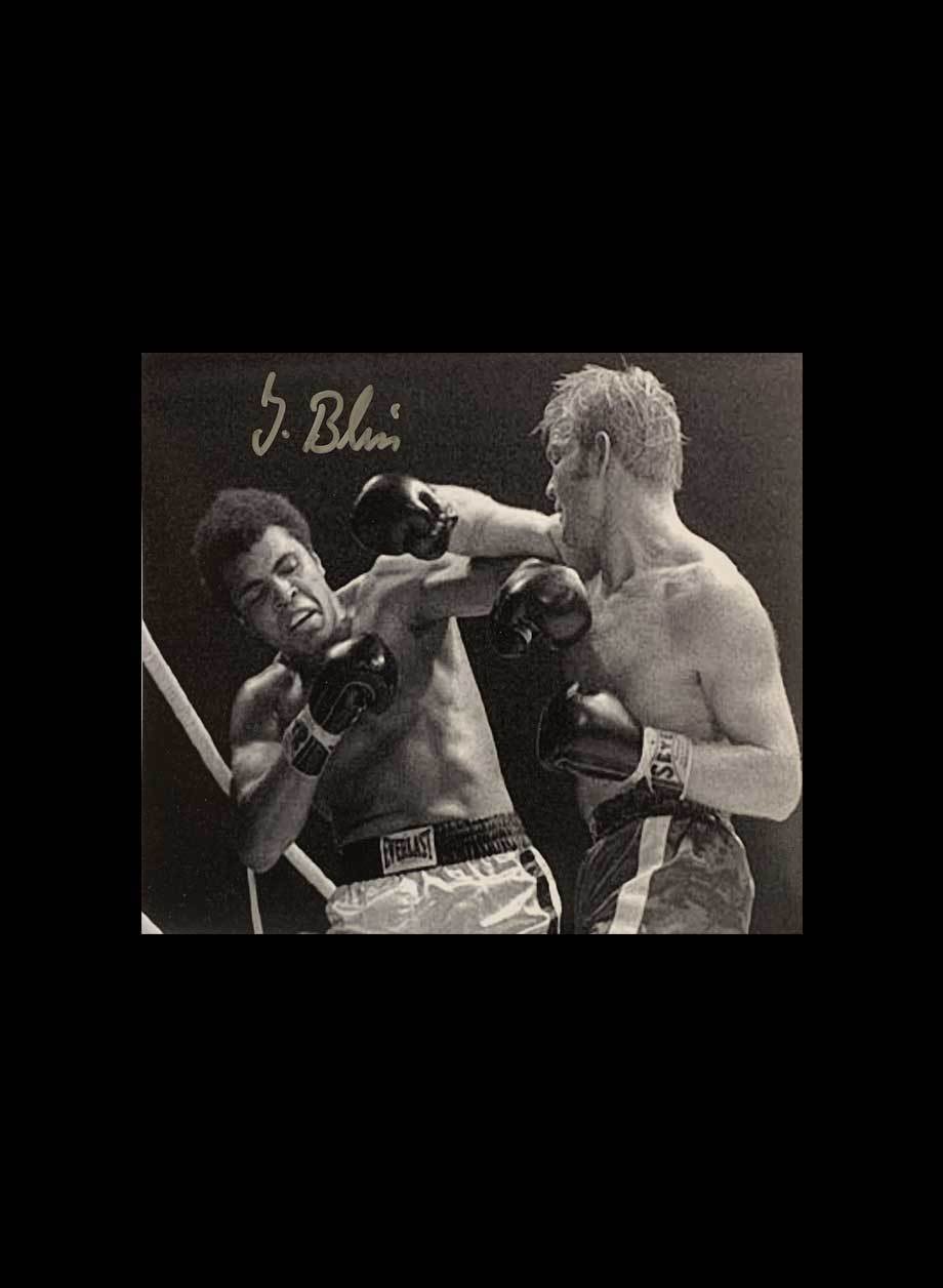 JURGEN BLIN SIGNED BOXING 10x8