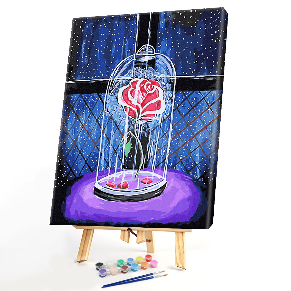 

40*50CM - Paint By Numbers - Unique Rose, 501 Original