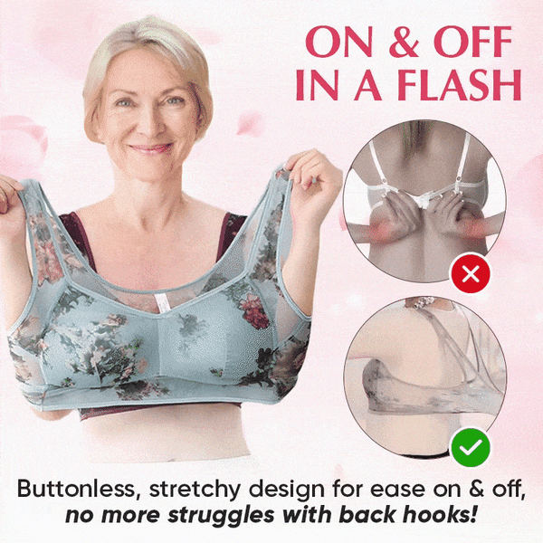 🔥LAST DAY 70% OFF - 🎁 Super gather bra | Ice Silk Lace Cooling Comfort Bra