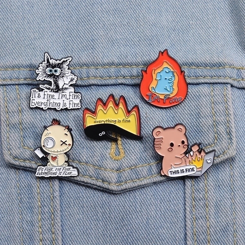 Cartoon Style Cowboy Style Animal Letter Alloy Stamping Stoving Varnish Women’s Brooches