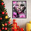 5D diy volle runde bohrer diamant malerei m&auml;dchen kit wohnkultur kunst handwerk 40x50cm