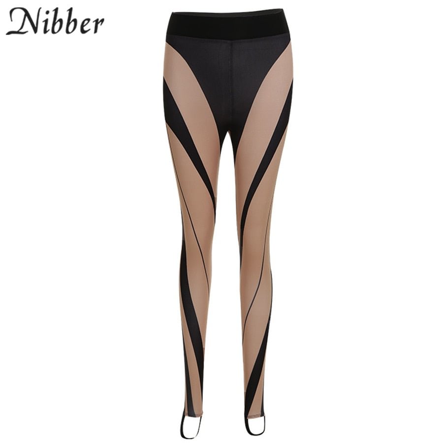 Nibber Y2K High Street Casual Pants For Women Solid Skinny Stretch Trousers Autumn Club Streetwear Female Leggings Pants Hot
