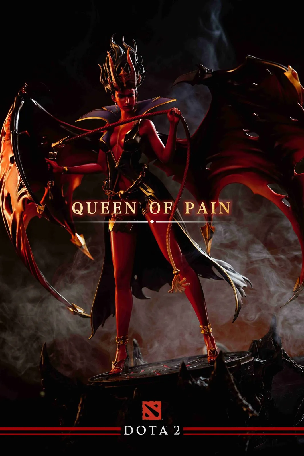 1/7 Scale Licensed Queen of Pain with LED - DOTA 2 Statue