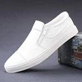 Yyvonne 9109 Men's Casual PU Leather Shoes Youth Fashion Trend Shallow Mouth Korean Set Foot Pedal Shoes